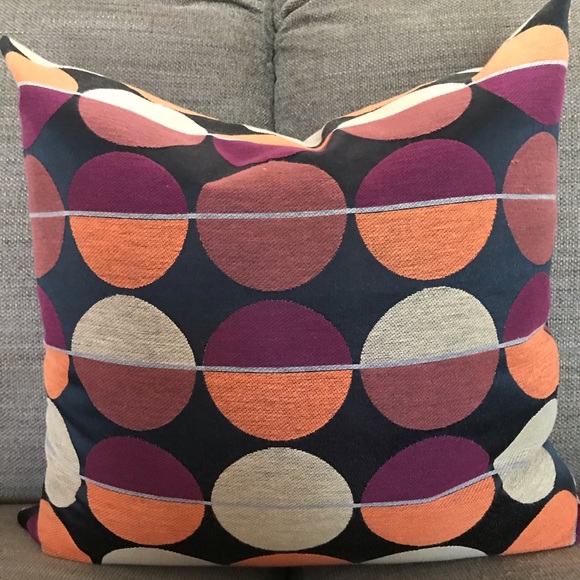 Accents Pillow 20 ”x20”Multicolor Feather - Picture 2 of 6